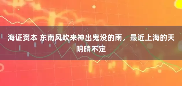 海证资本 东南风吹来神出鬼没的雨，最近上海的天阴晴不定