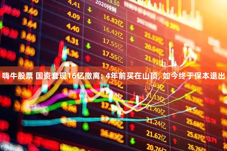 嗨牛股票 国资套现16亿撤离: 4年前买在山顶, 如今终于保本退出